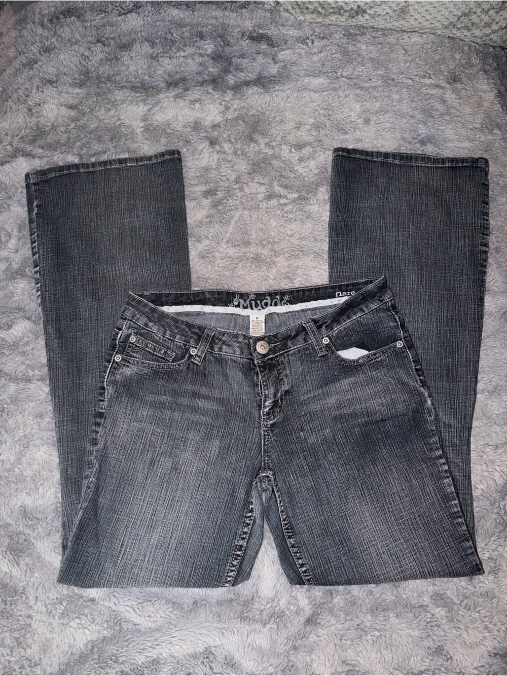 Y2K Mudd Women's Dark Gray Boot Cut Jeans